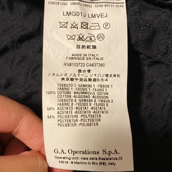 ARMANI Collezioni Button Front Shoulder Pads Collar Jacket size 38 - Picture 8 of 9